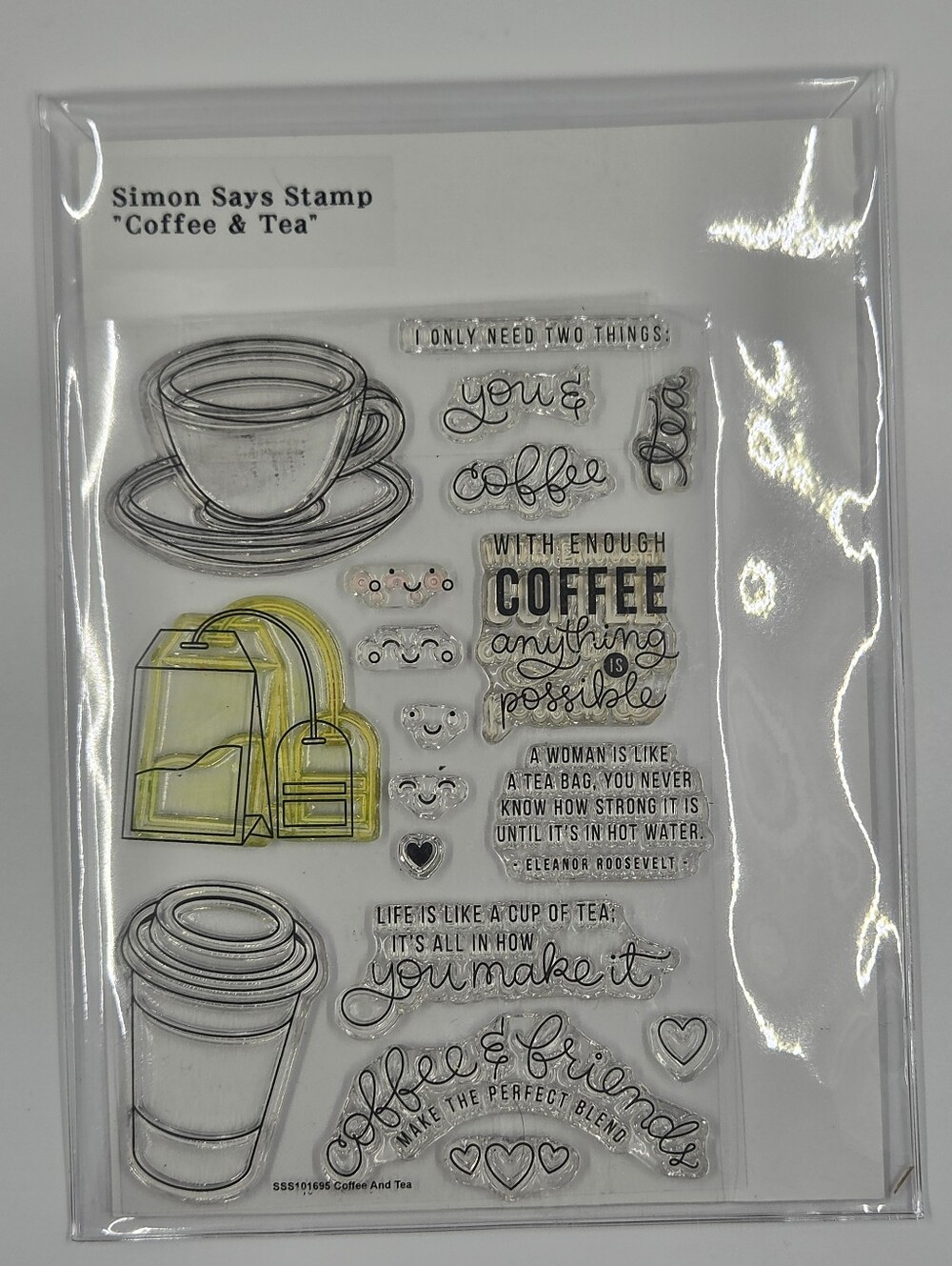 Simon Says Stamp "Coffee & Tea" Clear Stamp Set sss101695